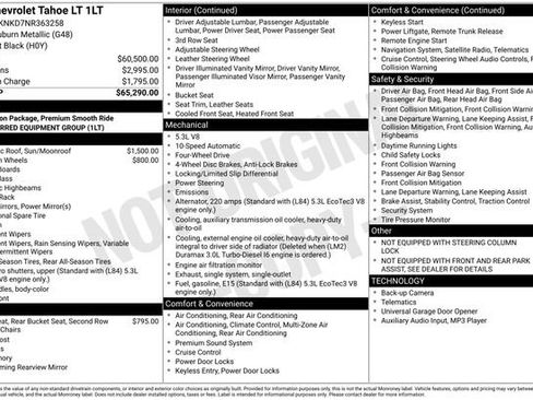 Certified 2022 Chevrolet Tahoe LT AWD/4WD image 48