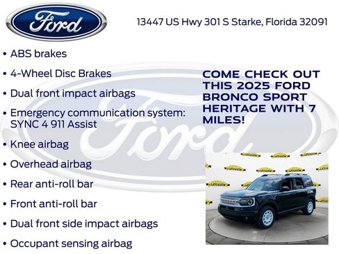 New 2025 Ford Bronco Sport Heritage w/ Convenience Package image 20
