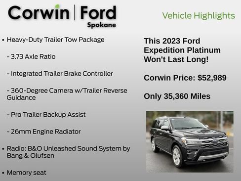 Used 2023 Ford Expedition Platinum AWD/4WD image 7