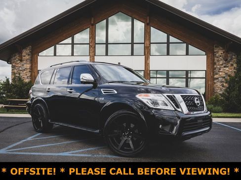 Used 2018 Nissan Armada Platinum w/ Captain Seat Package AWD/4WD image 1
