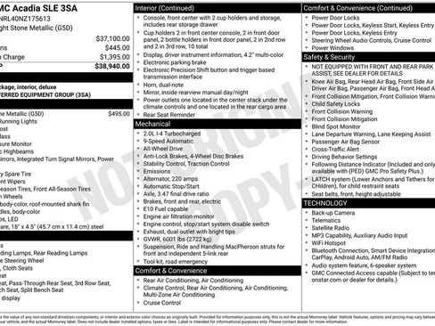 Used 2022 GMC Acadia SLE AWD/4WD image 22