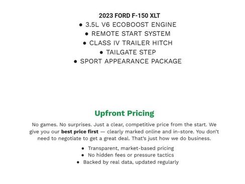 Certified 2023 Ford F150 XLT w/ Equipment Group 302A High AWD/4WD image 1