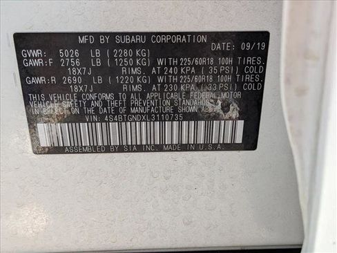 Used 2020 Subaru Outback Limited XT image 23