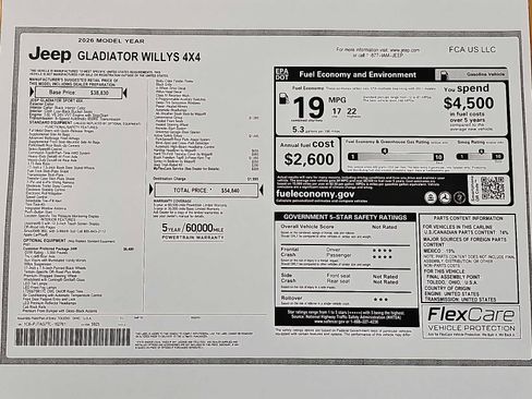 New 2026 Jeep Gladiator Sport image 18