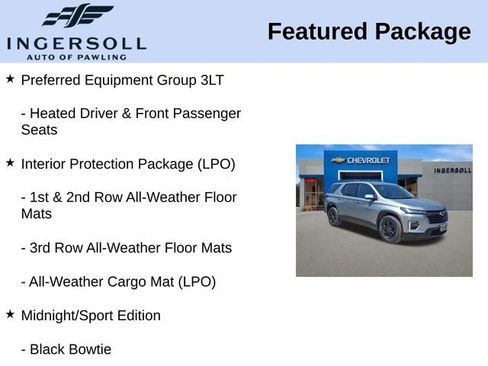 Used 2023 Chevrolet Traverse LT w/ Midnight/Sport Edition AWD/4WD image 15