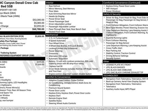 New 2026 GMC Canyon Denali w/ LPO, Denali Black Edition image 54