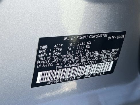 Used 2025 Subaru Legacy Sport w/ Popular Package #3 image 35