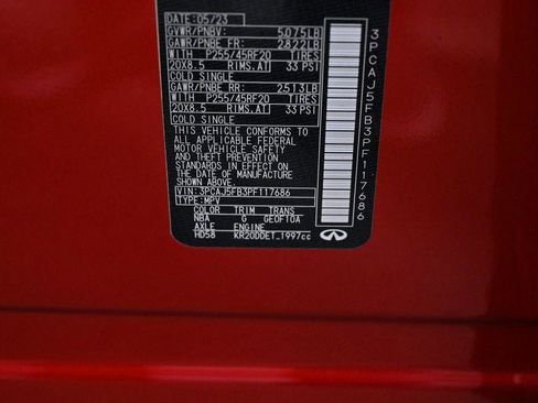 Certified 2023 INFINITI QX50 Sport image 34