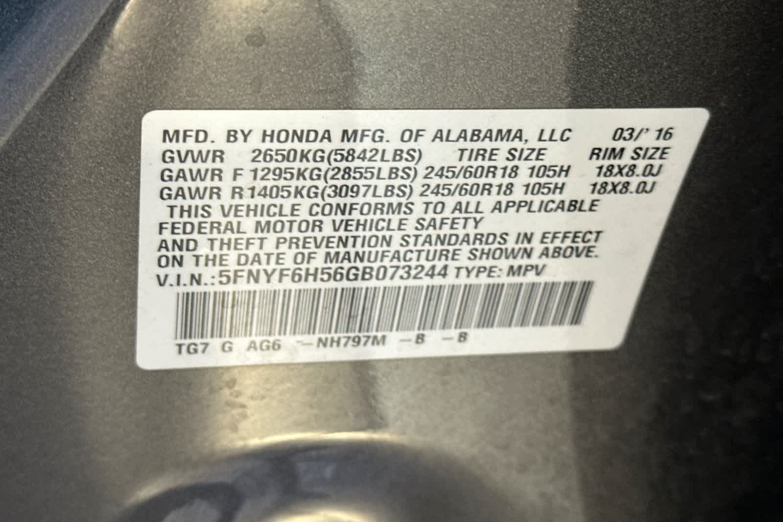 Used 2016 Honda Pilot EX-L image 30