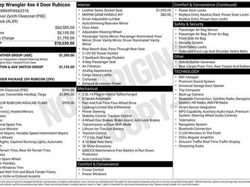 Used 2023 Jeep Wrangler Unlimited Rubicon 4xe w/ Cold Weather Group AWD/4WD image 8