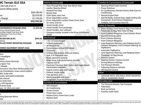 Used 2021 GMC Terrain SLE w/ Driver Convenience Package AWD/4WD image 2