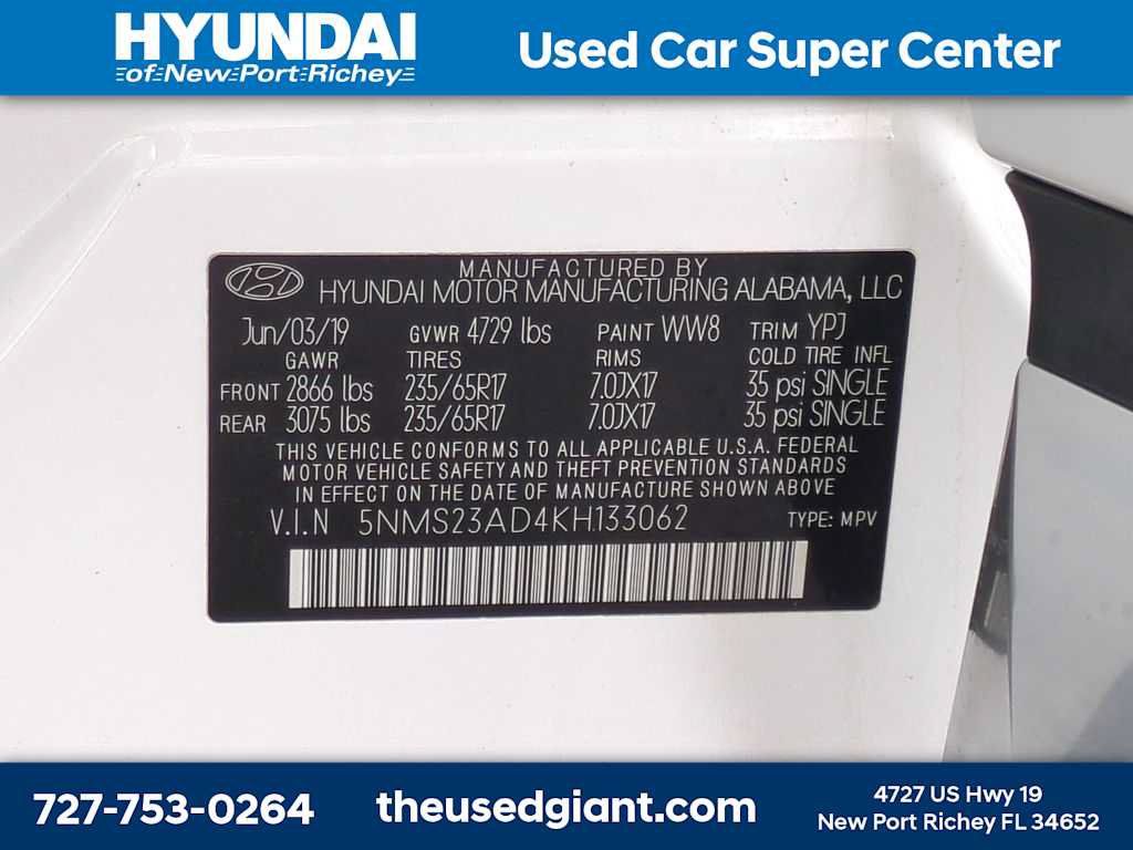 Used 2019 Hyundai Santa Fe SE FWD image 29
