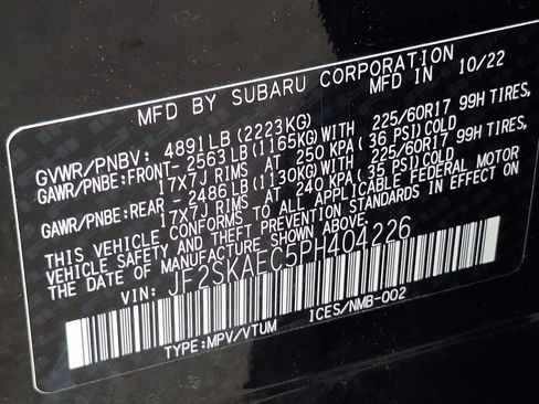 Used 2023 Subaru Forester Premium w/ Popular Package #1 AWD/4WD image 33