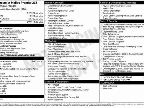Used 2020 Chevrolet Malibu Premier image 3