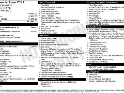 Used 2024 Chevrolet Blazer LT w/ Midnight/Sport Edition FWD image 26