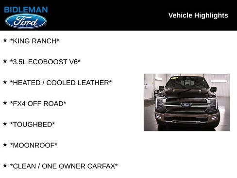 Used 2025 Ford F150 King Ranch w/ FX4 Off-Road Package AWD/4WD image 10