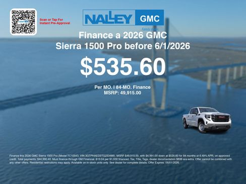 New 2026 GMC Sierra 1500 Pro w/ Pro Value Package RWD image 7