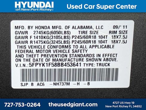 Used 2011 Honda Ridgeline RTL image 36