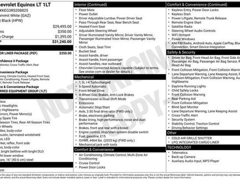 Certified 2024 Chevrolet Equinox LT w/ LPO, Floor Liner Package FWD image 6