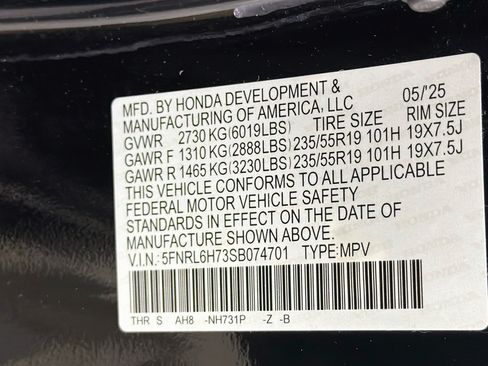 Used 2025 Honda Odyssey Sport-L image 12