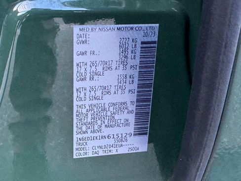 Used 2024 Nissan Frontier PRO-4X w/ Off-Road Protection Package image 18