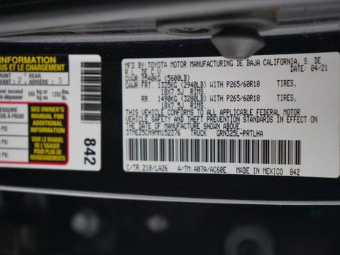 Used 2021 Toyota Tacoma Limited w/ Nightshade Package RWD image 32