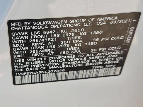 Used 2022 Volkswagen Atlas Cross Sport SEL Premium R-Line AWD/4WD image 32
