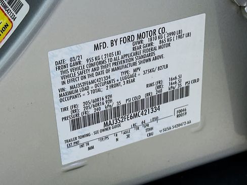 Certified 2021 Ford EcoSport S FWD image 22