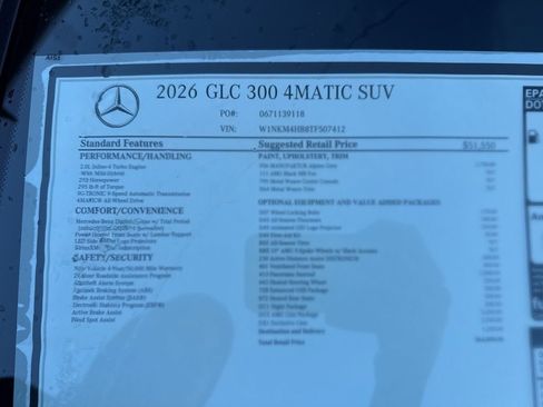 New 2026 Mercedes-Benz GLC 300 4MATIC image 13
