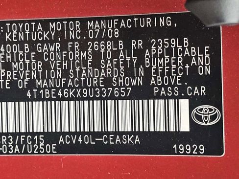 Used 2009 Toyota Camry SE FWD image 11