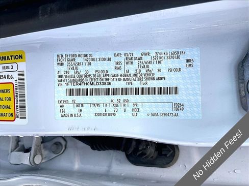 Used 2021 Ford Ranger XL w/ Equipment Group 101A High AWD/4WD image 26
