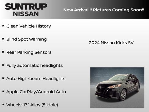 Certified 2024 Nissan Kicks SV FWD image 5