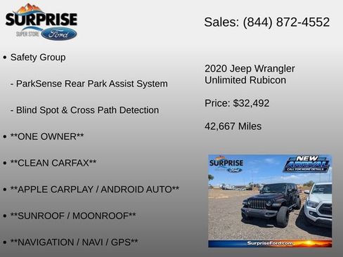 Used 2020 Jeep Wrangler Unlimited Rubicon AWD/4WD image 17