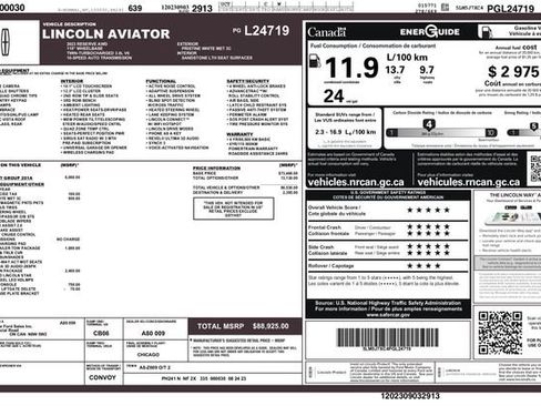 Used 2023 Lincoln Aviator Reserve w/ Equipment Group 201A image 3