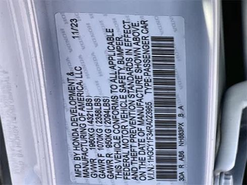 Certified 2024 Honda Accord EX image 22