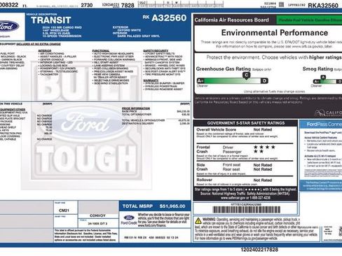 Used 2024 Ford Transit 150 148 Medium Roof w/ Load Area Protection Package RWD image 2