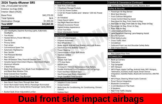 Used 2026 Toyota 4Runner SR5 RWD image 38