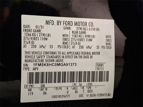 Used 2021 Ford Explorer Platinum w/ Equipment Group 601A image 29