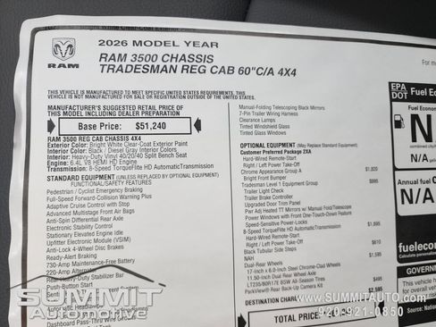 New 2026 RAM 3500 Tradesman w/ Chrome Appearance Group A image 10