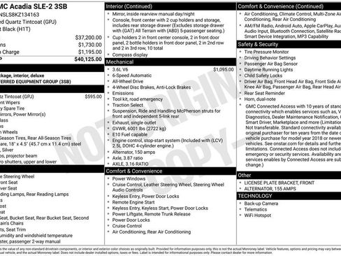 Used 2019 GMC Acadia SLE AWD/4WD image 33