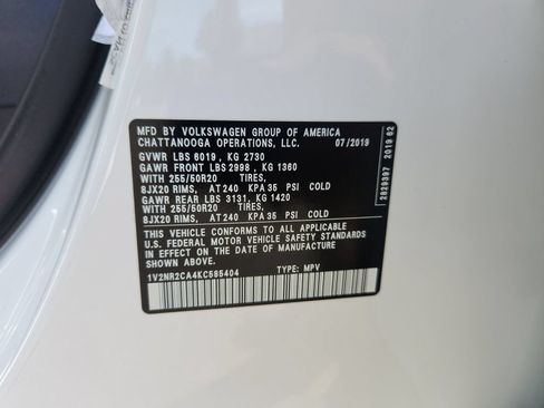 Used 2019 Volkswagen Atlas SEL Premium AWD/4WD image 25