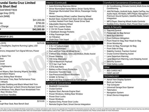 Used 2024 Hyundai Santa Cruz Limited image 7