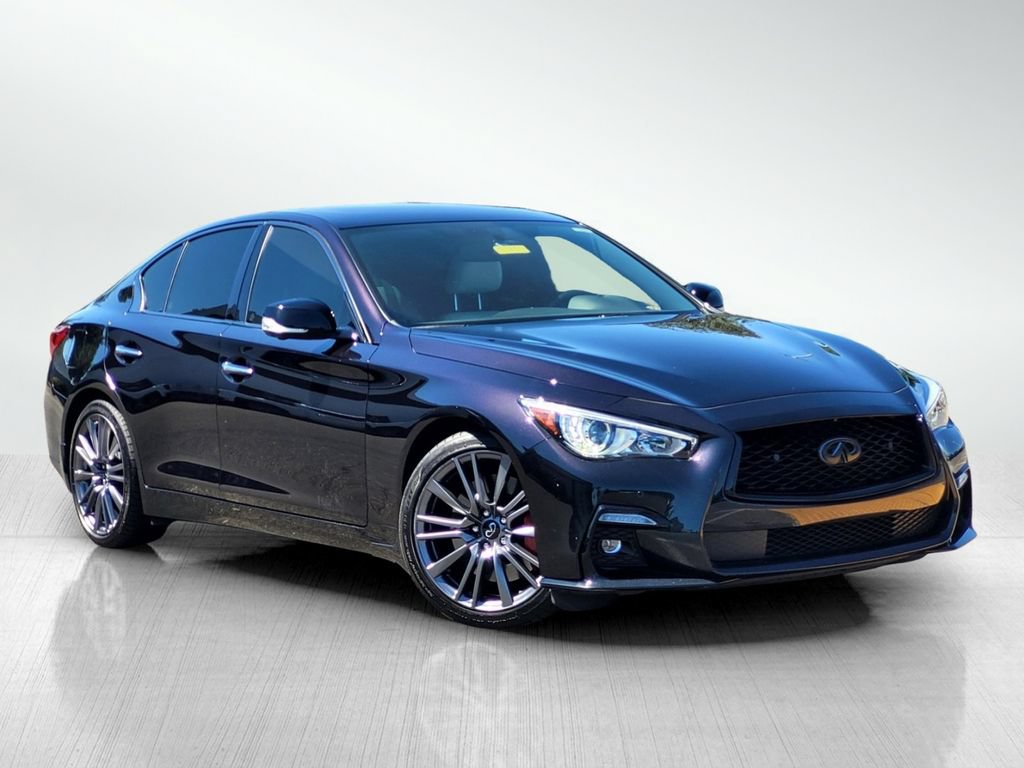Used 2023 INFINITI Q50 Red Sport 400 w/ Black Opal Edition RWD image 1