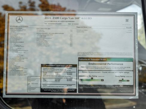 New 2026 Mercedes-Benz Sprinter 2500 image 21