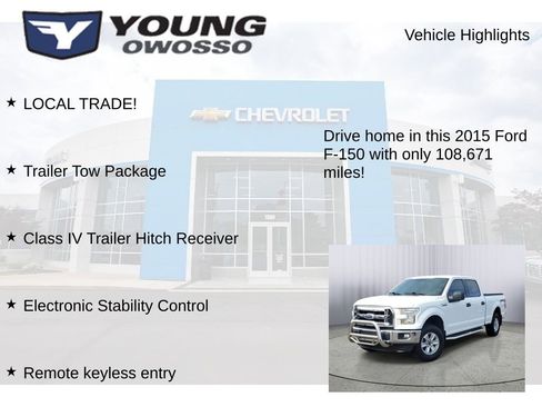 Used 2015 Ford F150 XLT w/ Trailer Tow Package AWD/4WD image 7