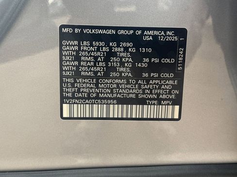New 2026 Volkswagen Atlas SEL Premium R-Line AWD/4WD image 18