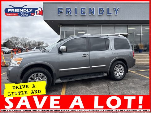 Used 2015 Nissan Armada Platinum w/ 2nd Row Captain Seat Package image 2