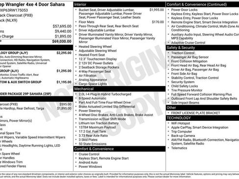 New 2024 Jeep Wrangler Sahara 4xe w/ Technology Group image 6