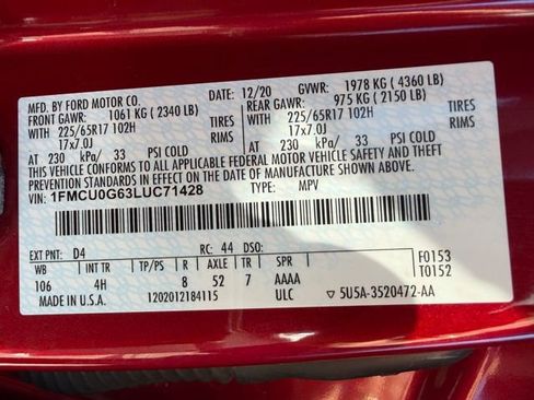 Used 2020 Ford Escape SE FWD image 47