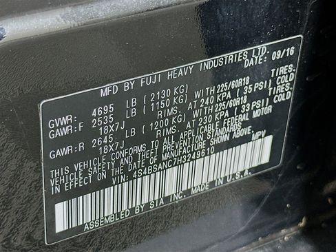 Used 2017 Subaru Outback 2.5i Limited image 12